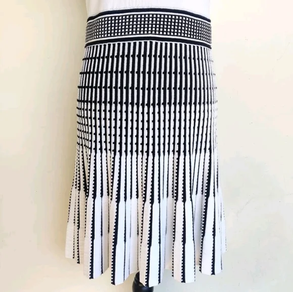 NWTCTed Baker US 16 white black cocktail STREACH Dress - Picture 8 of 15